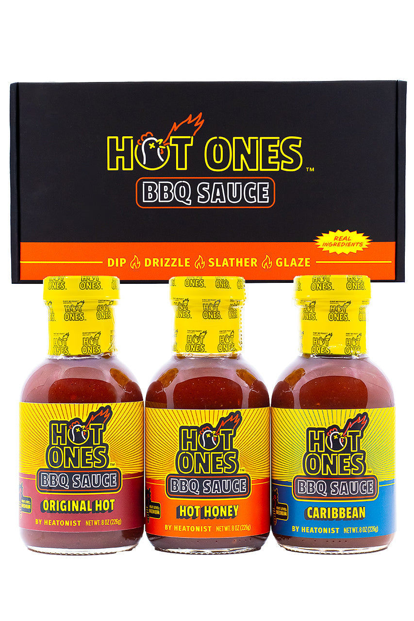 Hot Ones BBQ Trio Pack (Original / Hot Honey / Caribbean) M1