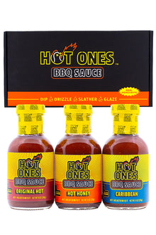 Hot Ones BBQ Trio Pack (Original / Hot Honey / Caribbean) M1