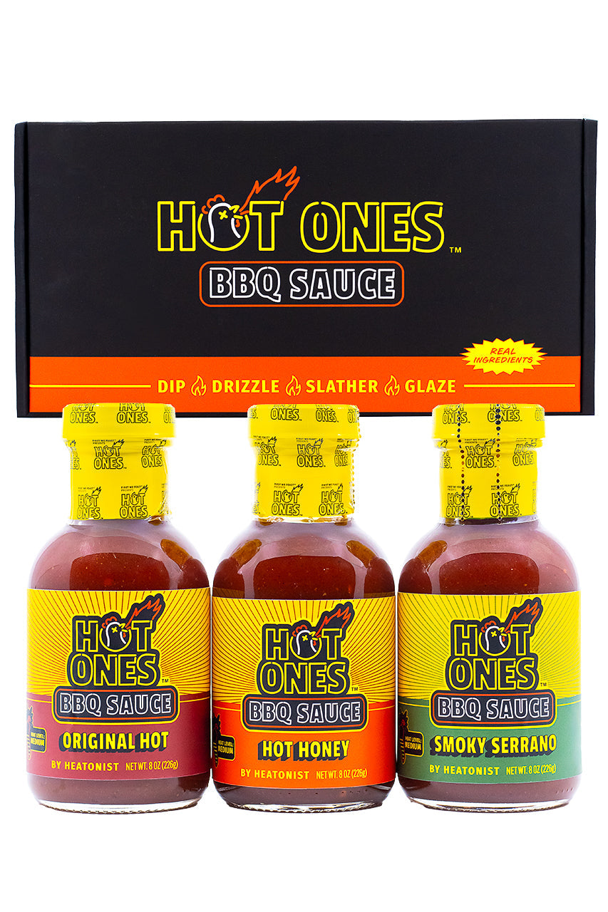 Hot Ones BBQ Trio Pack (Original / Hot Honey / Smoked Serrano) O1