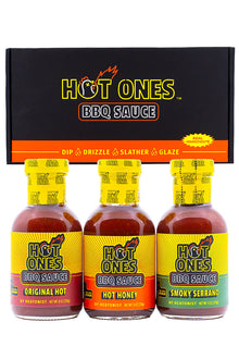 Hot Ones BBQ Trio Pack (Original / Hot Honey / Smoked Serrano) O1