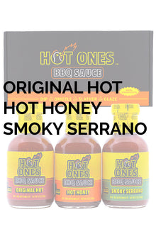 Hot Ones BBQ Trio Pack (Original / Hot Honey / Smoked Serrano) O1