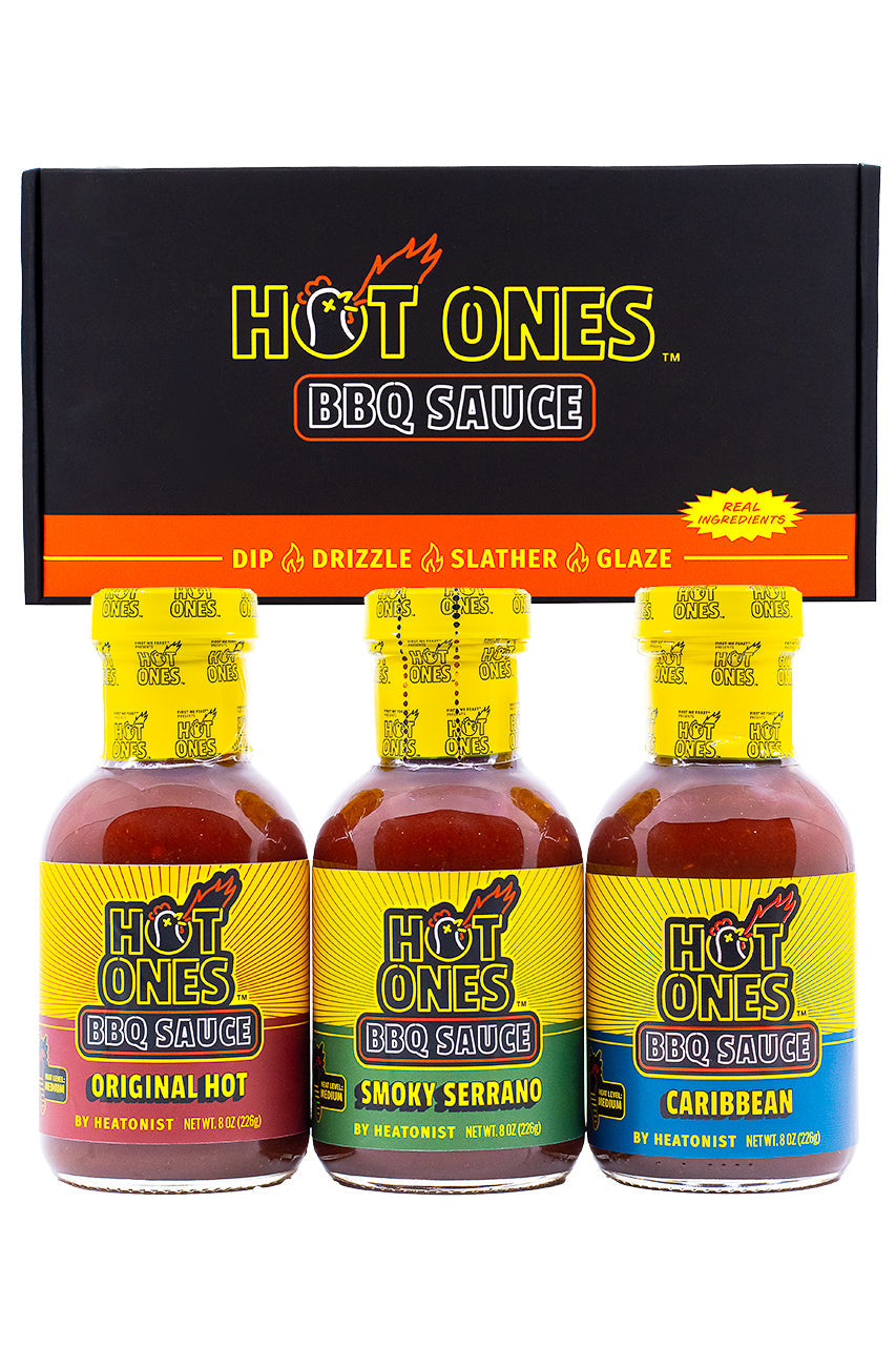Hot Ones BBQ Trio Pack (Original / Smoked Serrano / Caribbean) S2