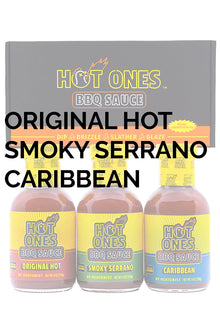 Hot Ones BBQ Trio Pack (Original / Smoked Serrano / Caribbean) S2