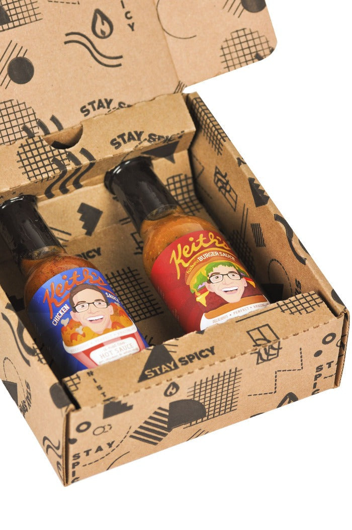 Chicken & Burger Hot Sauce Duo Pack | Keith's N3